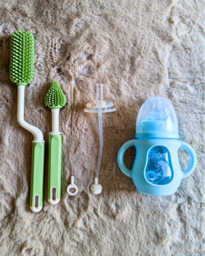 Glass Feeder Combo Pack (03 Products) - 150 ml, Sky Blue