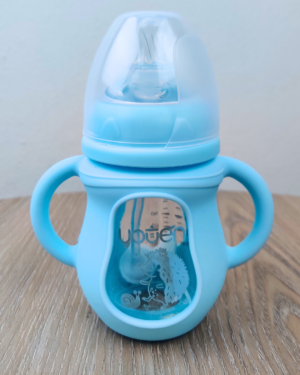 Baby Glass Feeder - 150 ml, Sky Blue