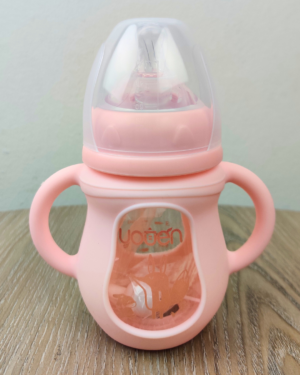 Baby Glass Feeder - 150 ml, Pink